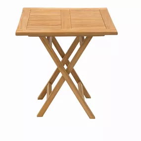DEOKORK Záhradný skládací stôl ILLA 70x70 cm (teak)