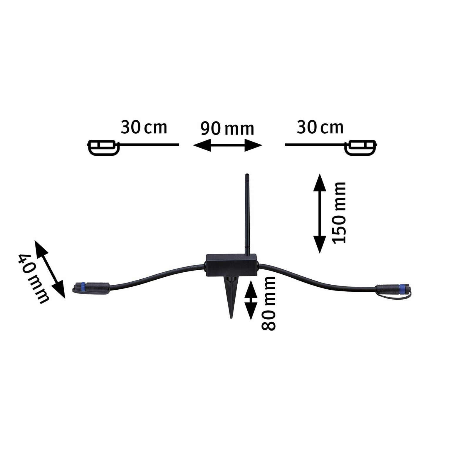 Paulmann Plug & Shine 18010 ovládač, plast, 75W, P: 26 cm, L: 4 cm, K: 9cm