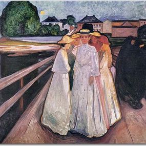 Obrazy Edvard Munch - The Ladies on the Bridge zs10229