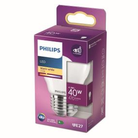 Philips 8718699763473 LED žiarovka 1x4,3W | E27 | 470lm | 2700K - teplá biela, matná biela, EyeComfort