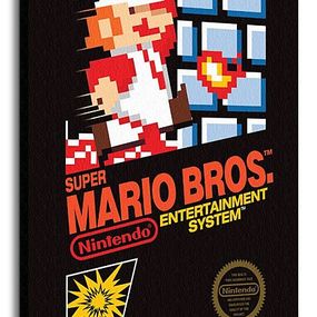 Super Mario Bros. (NES Cover) - Obraz na płótnie WDC96247