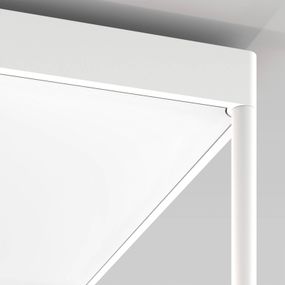 Serien Lighting serien.lighting Reflex 2 M 200 biela/matná biela, Obývacia izba / jedáleň, hliník, sklo, plexisklo, 40W, P: 30 cm, L: 30 cm, K: 20cm