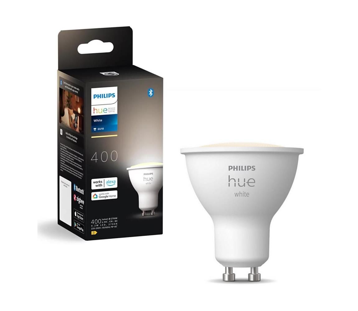 LED Stmievateľná žiarovka Philips Hue WHITE GU10/4,2W/230V 2700K