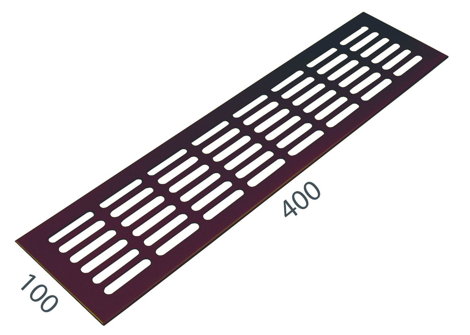 SRL - ALFA vetracia mriežka 100 x 400 mm 100 mm, 400 mm