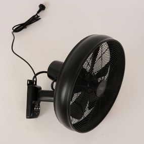 Beacon Lighting Nástenný ventilátor Breeze, Ø 41 cm, bronz/čierny, Obývacia izba / jedáleň, oceľ, plast