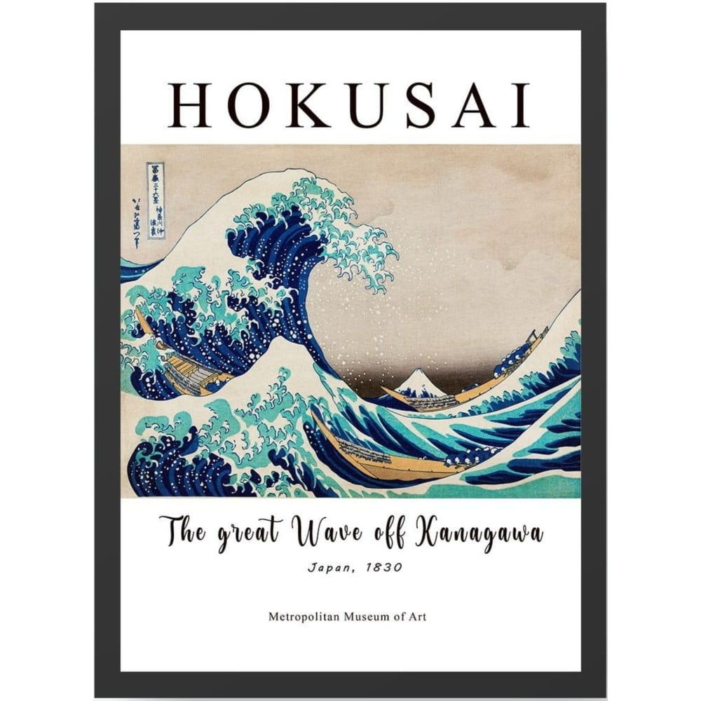 Plagát 35x45 cm Hokusai – Wallity