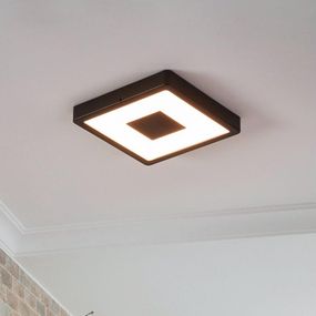 Eglo 900283 - LED Vonkajšie stropné svietidlo IPHIAS LED/17W/230V IP44 čierna