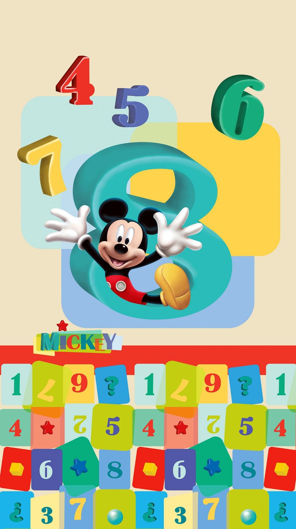 FCS L 7143 AG Design textilný foto záves detský obrazový Mickey Mouse Disney FCSL 7143, veľkosť 140 x 245 cm