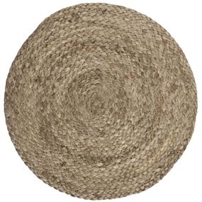 IB LAURSEN Okrúhle prestieranie Dark Natural Jute