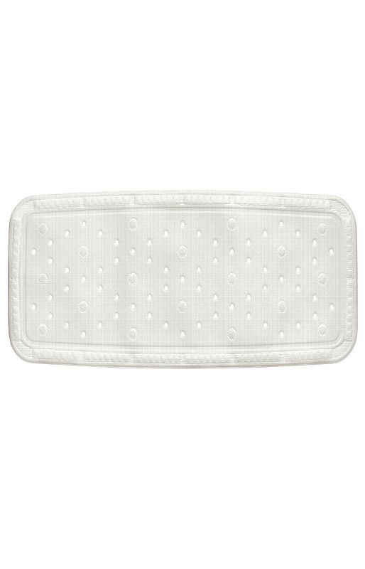 KELA Vanová podložka KRETA PVC bílá 92x36cm KL-22362