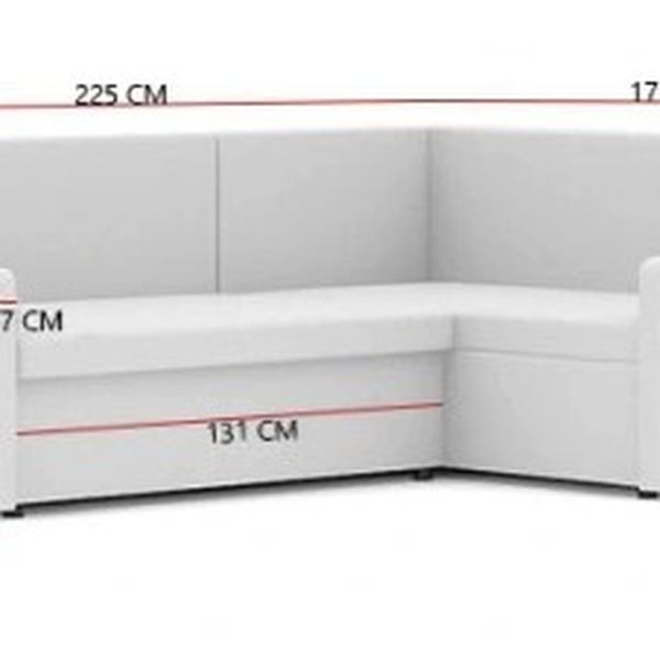 DomTextiluDomTextilu Rohová sedacia súprava MILTON hnedej 225 x 175 cm