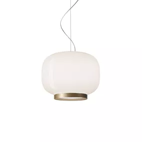 Foscarini Chouchin Reverse 1 E27 LED zlatá/zlatá, Kuchyňa, fúkané sklo, E27, 21W, K: 31cm