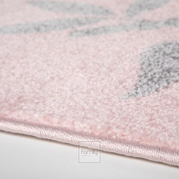 DomTextilu Detský moderný koberec ružový so vzorom pandy 64089-238276