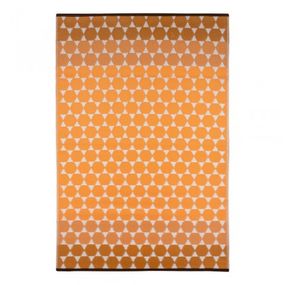 Vonkajší koberec Green Decore Hexagon, oranžový, 120x180 cm