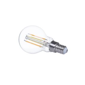 PRIOS Smart LED E14 kvapka 4, 2W WLAN číra tunable white, sklo, E14, 4.2W, Energialuokka: E, P: 8.5 cm
