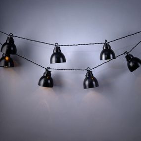 Butlers WAREHOUSE Světelená reťaz s kovovými lampičkami do zásuvky