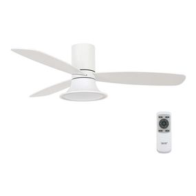 Lucci Air 210661 - LED Stropný ventilátor FLUSSO 1xGX53/18W/230V biela + DO