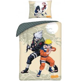 Halantex · Bavlnené posteľné obliečky Naruto a Kakashi - 100% bavlna - 70 x 90 cm + 140 x 200 cm