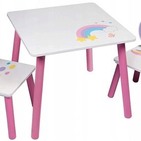 BHome Detský stôl so stoličkami JEDNOROŽEC