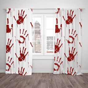 Závesy Bloody hand (Rozmer: 140x250, Materiál závěs: Interlock)