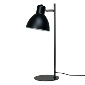 Dyberg Larsen Skagen stolná lampa v čiernej matná, Obývacia izba / jedáleň, kov, E27, 60W, K: 50cm