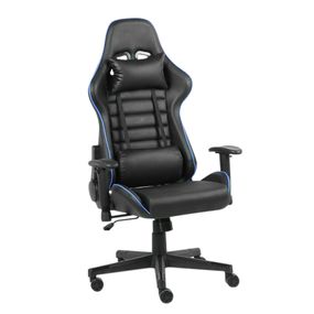 Gamer stolička v 3 farbách- pro- čierno- modrá
