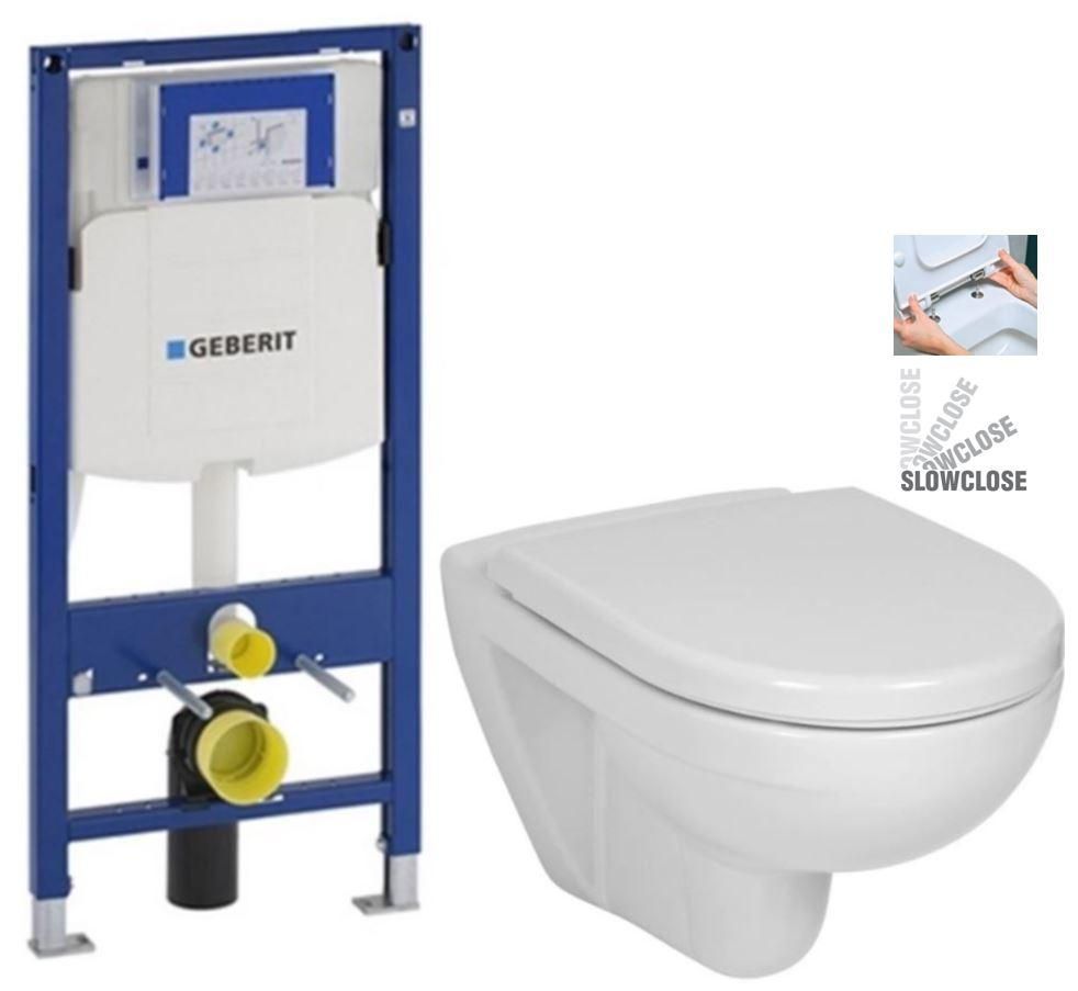 GEBERIT Duofix bez tlačidla + WC JIKA LYRA PLUS + SEDADLO duraplastu SLOWCLOSE 111.300.00.5 LY5