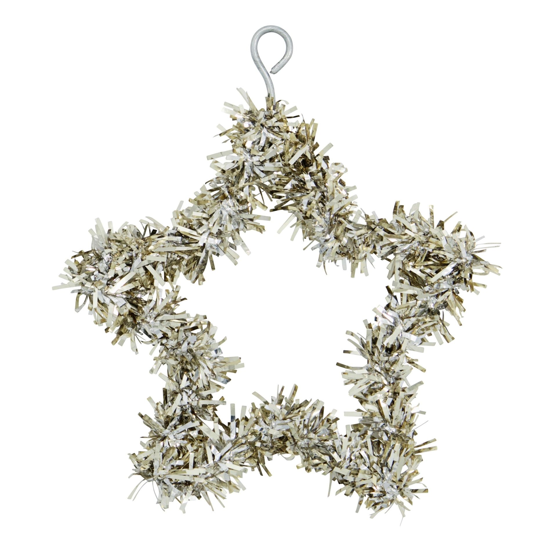 House Doctor Závesná vianočná ozdoba Joy Star Silver Oxidized 10 cm