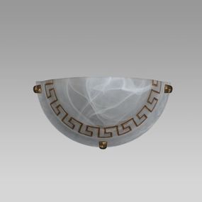 Interierové rustikálne svietidlo PREZENT GRECA biela / hnedá 1437 F
