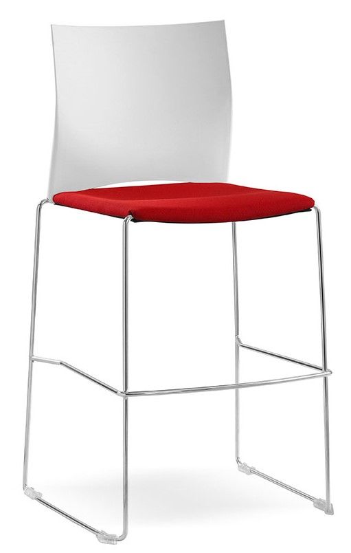 RIM - Barová stolička WEB 301 s čalúneným sedadlom