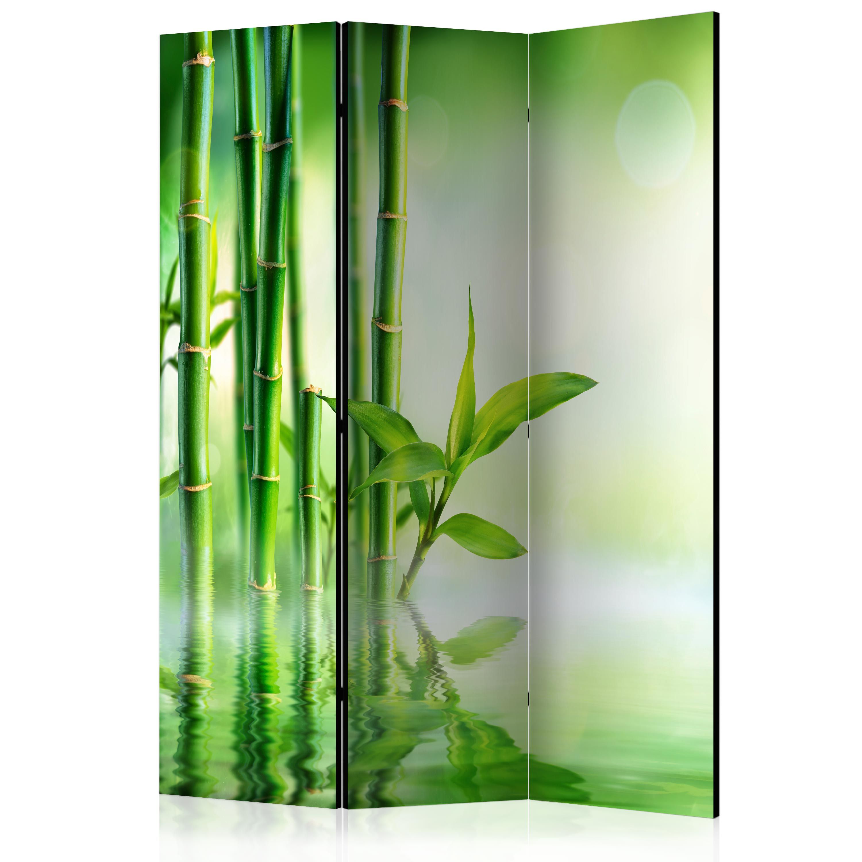 Artgeist Paraván - Green Bamboo [Room Dividers]
