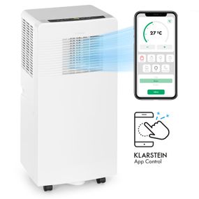 Klarstein Iceblock Ecosmart 9, mobilná klimatizácia, 3 v 1, 9000 BTU, ovládanie cez aplikáciu, biela