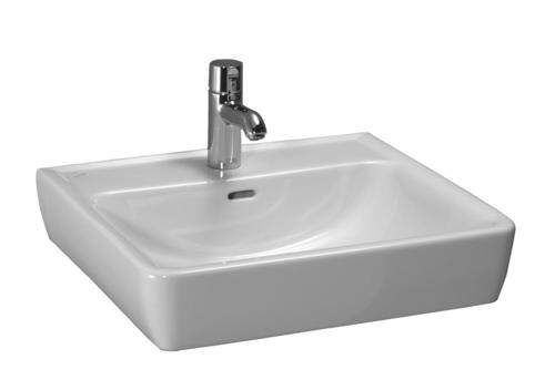 Laufen Pro - Umývadlo, 550 mm x 480 mm, 1 otvor na batériu, s LCC, biela H8179514001041