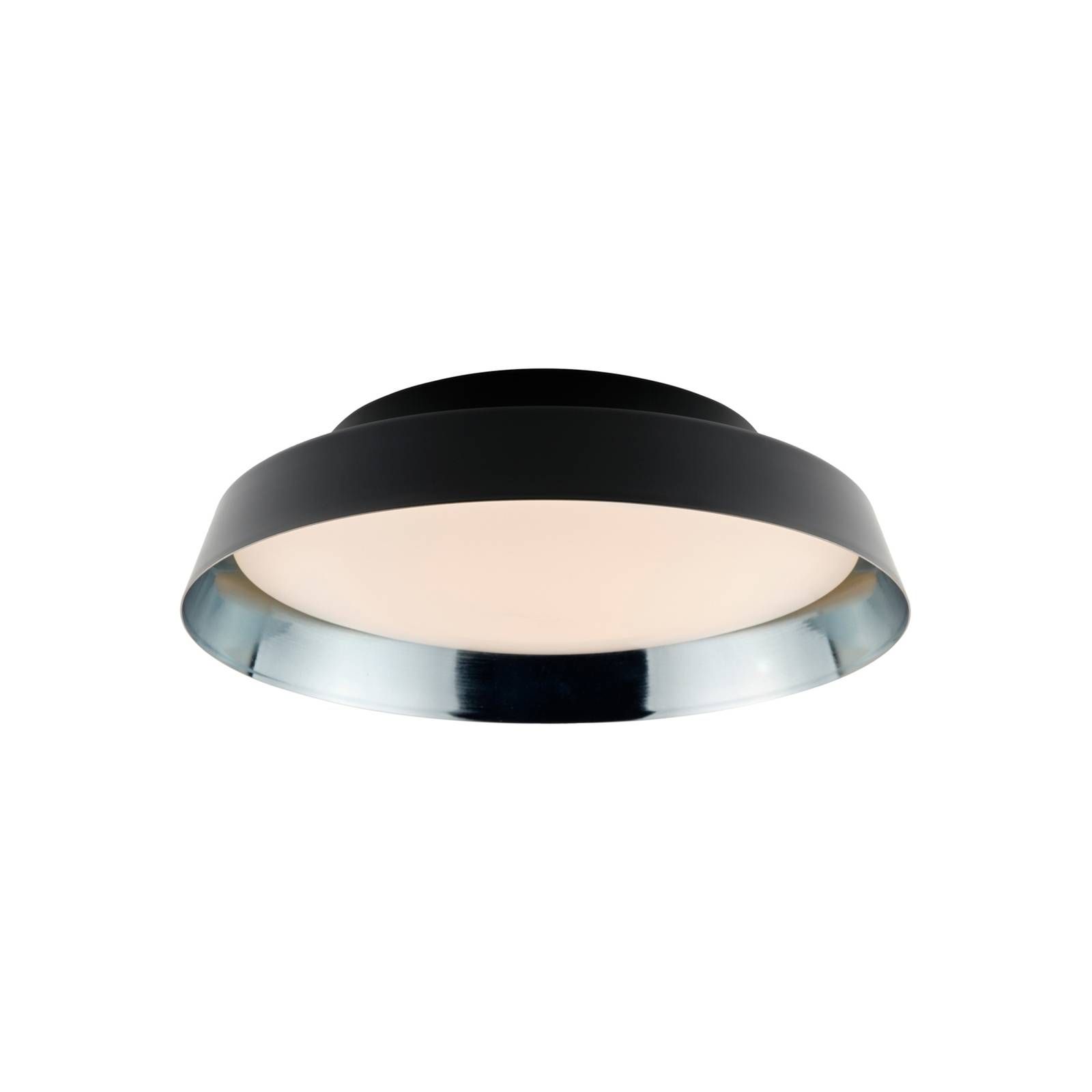 Carpyen Stropné LED svetlo Boop! Ø54cm čierna/modrosivá, Obývacia izba / jedáleň, kov, sklo, 43W, K: 10.6cm