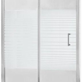 MEXEN - Apia posuvné sprchové dvere 120 cm dekor, chróm 845-120-000-01-20