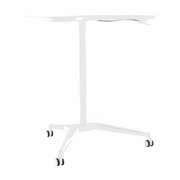 Pracovný stôl s nastaviteľnou výškou, biela, NIXON
