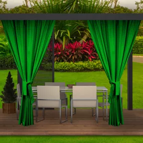 Unikátne výrazne zelené závesy do záhradných terás a altánkov 155 x 240 cm