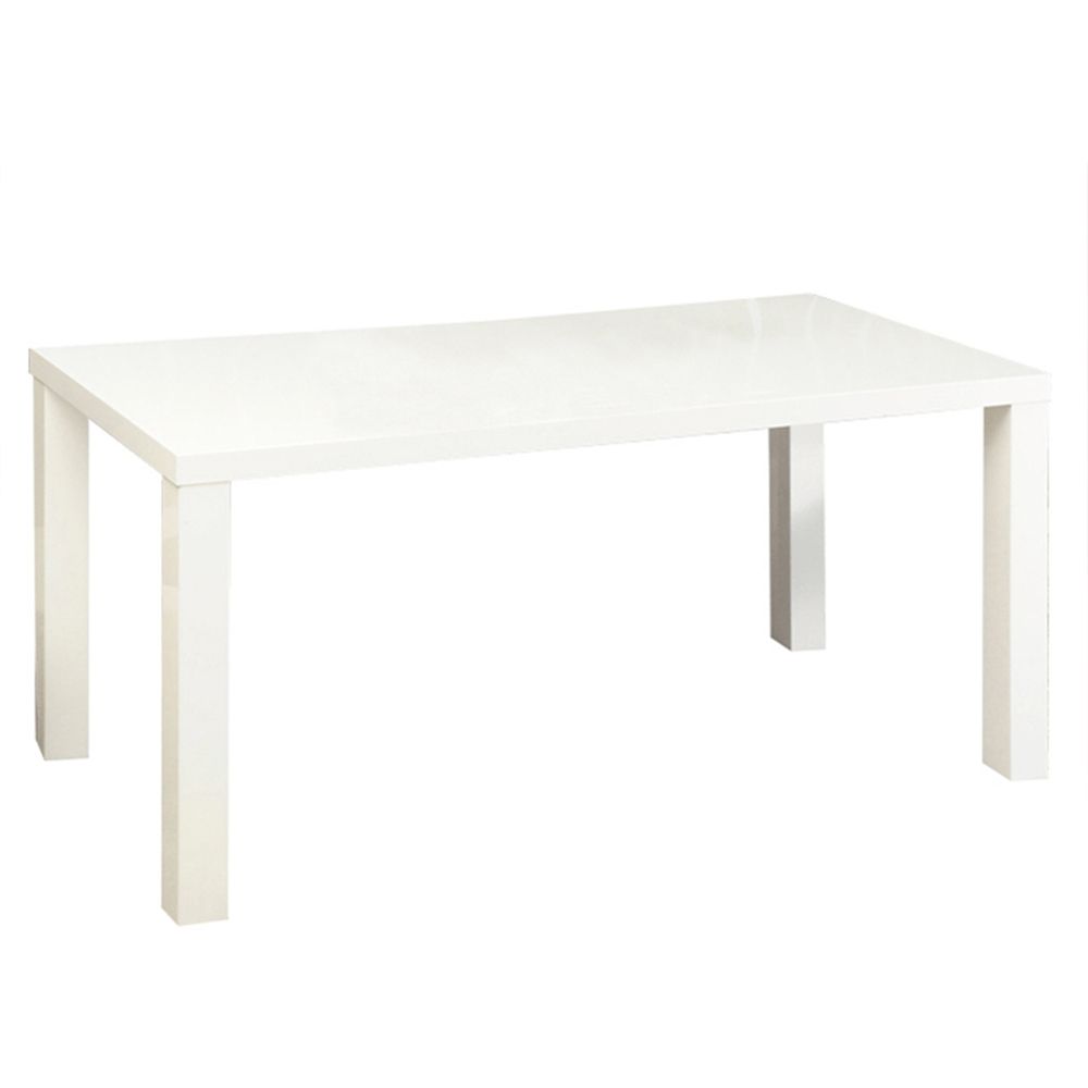 KONDELA Asper New Typ 4 jedálenský stôl biely vysoký lesk