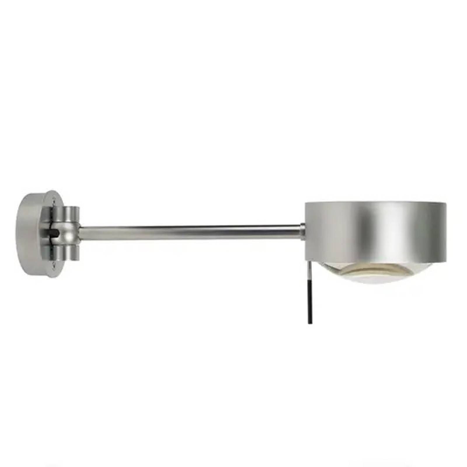 Top Light Lampa na čítanie Puk Maxx Hotel 34 cm nikel matný, Spálňa, kov, sklo, G9, 3W, L: 12 cm