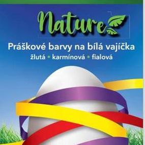 OVO Farby na veľkonočné vajíčka OVO nature ŽLTÁ, KARMÍNOVÁ, FIALOVÁ