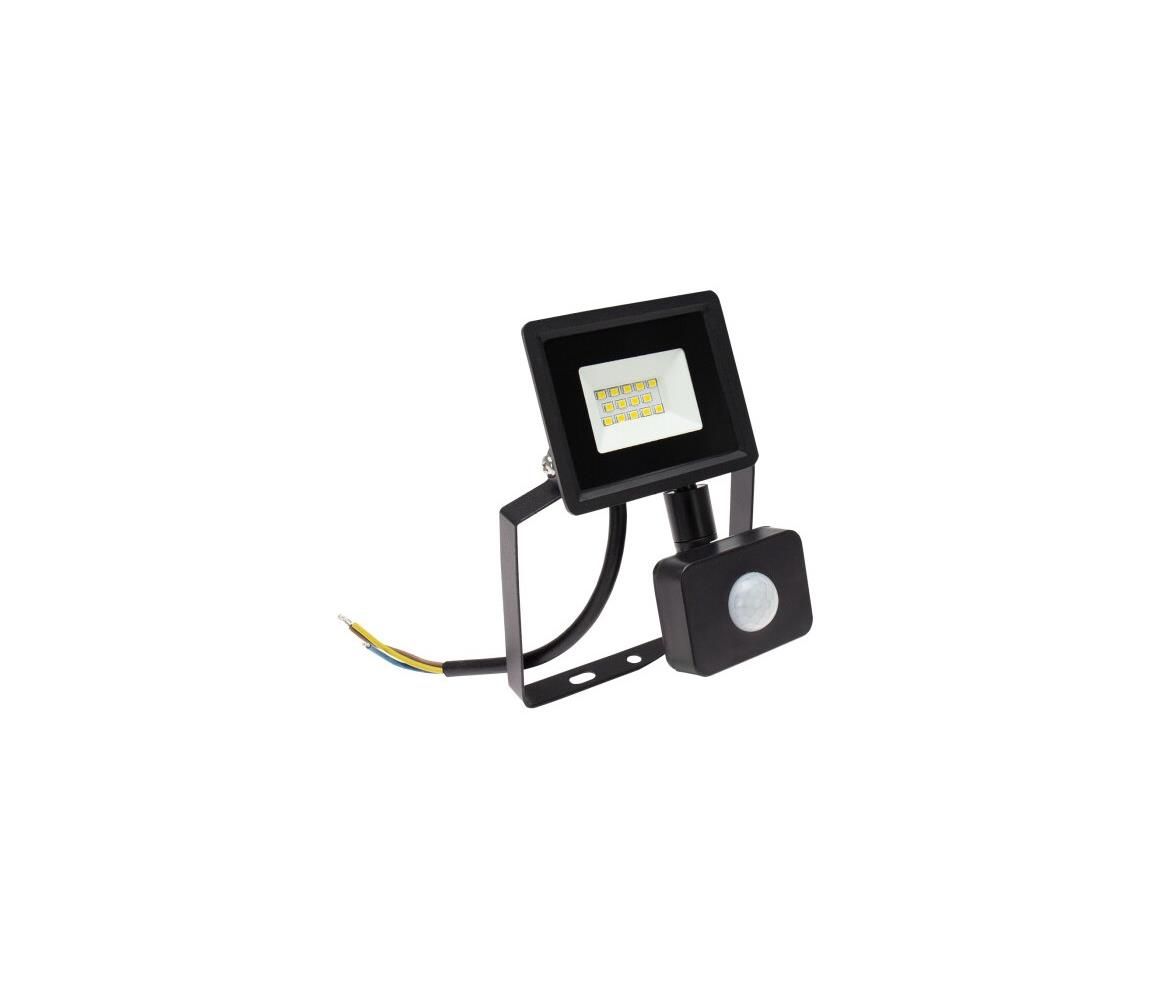 LED Vonkajší reflektor so senzorom NOCTIS LUX 3 LED/10W/230V 4000K IP44 čierna