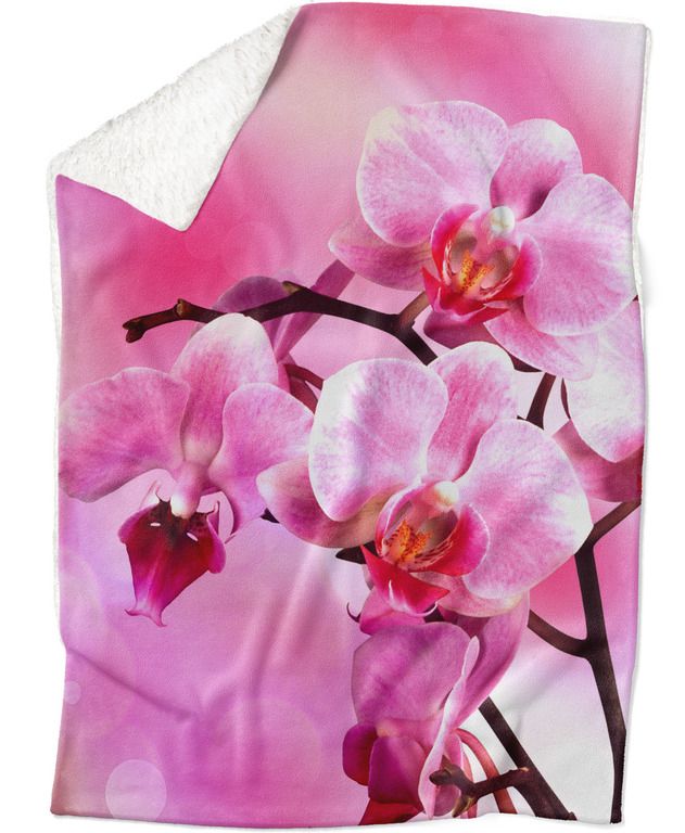 Deka Orchidea (Rozmer: 200 x 140 cm, Podšitie baránkom: ÁNO)