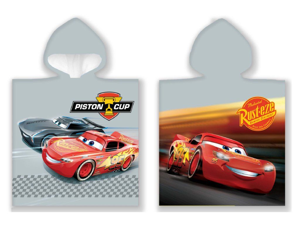 Detské pončo Cars 3 Blesk McQueen a Storm