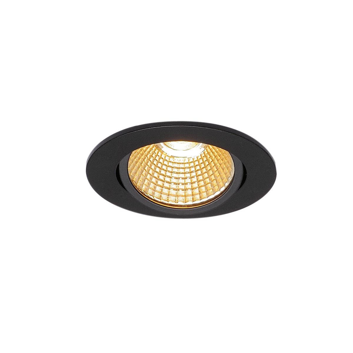 Stropné svietidlo SLV NEW TRIA 68 I CS Indoor, stropné vstavané LED svietidlo, černé, 2700K, kruhové 1003065