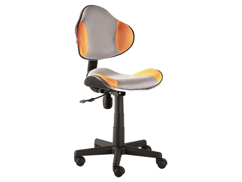 Študentská kancelárska stolička Q-G2 Signal Sivá / oranžová