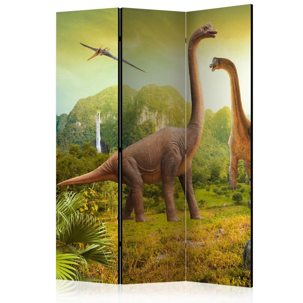 Paraván Dinosaurs Dekorhome 135x172 cm (3-dielny)