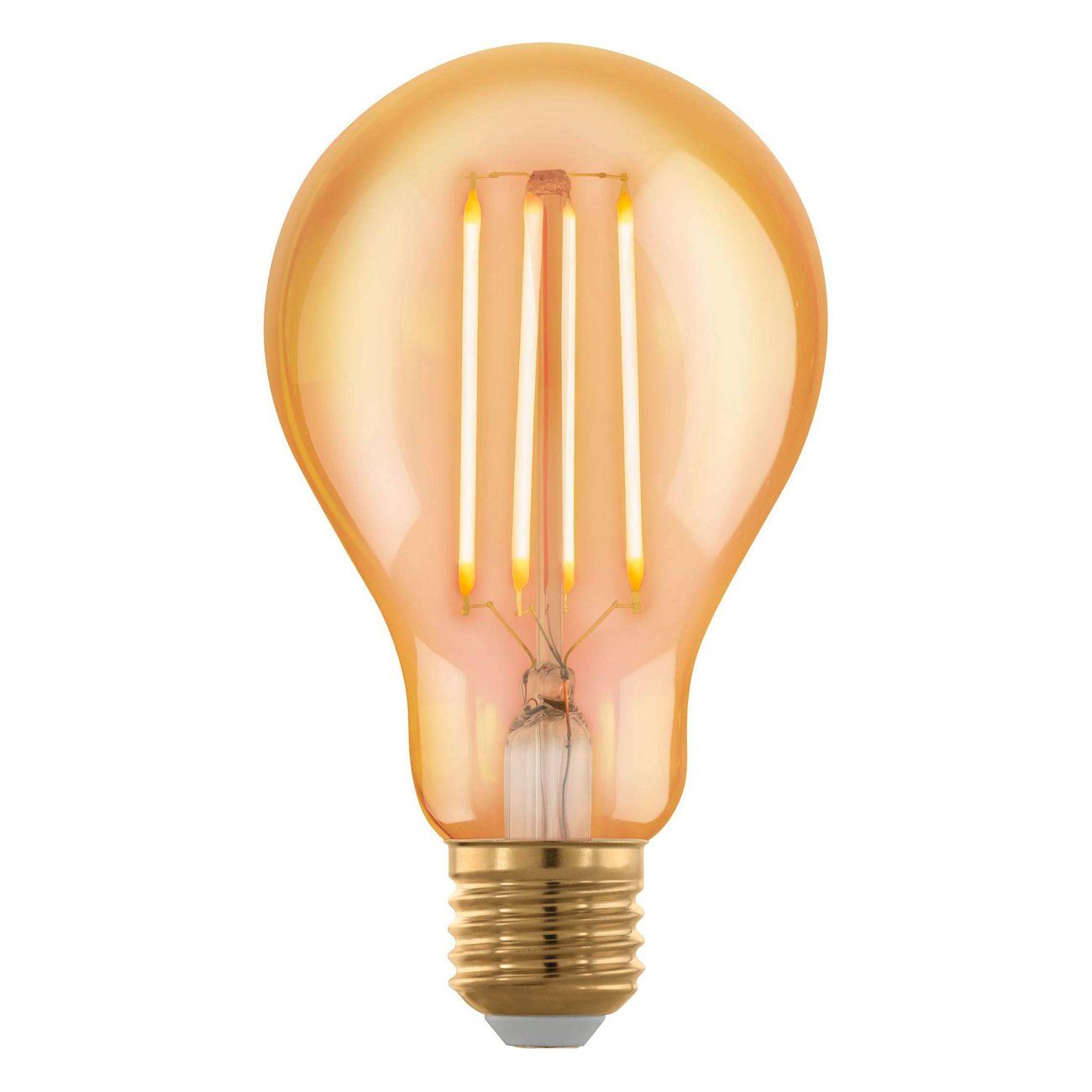EGLO 110062 LED celosklenená žiarovka E27 Vintage filament A75 4W/28W 300lm 1700K GOLD DIM stmievateľná