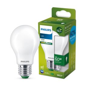 Philips LED žiarovka E27 A60 4W 840lm matná 3 000K, sklo, E27, 4W, Energialuokka: A, P: 10.5 cm