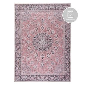 Ružový prateľný koberec 160x230 cm FOLD Somerton – Flair Rugs
