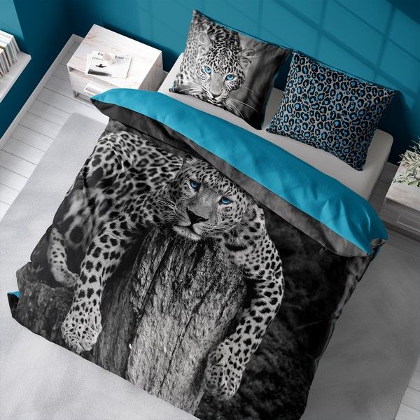 DomTextilu Bavlnené obojstranné obliečky s leopardím vzorom 45746-238027